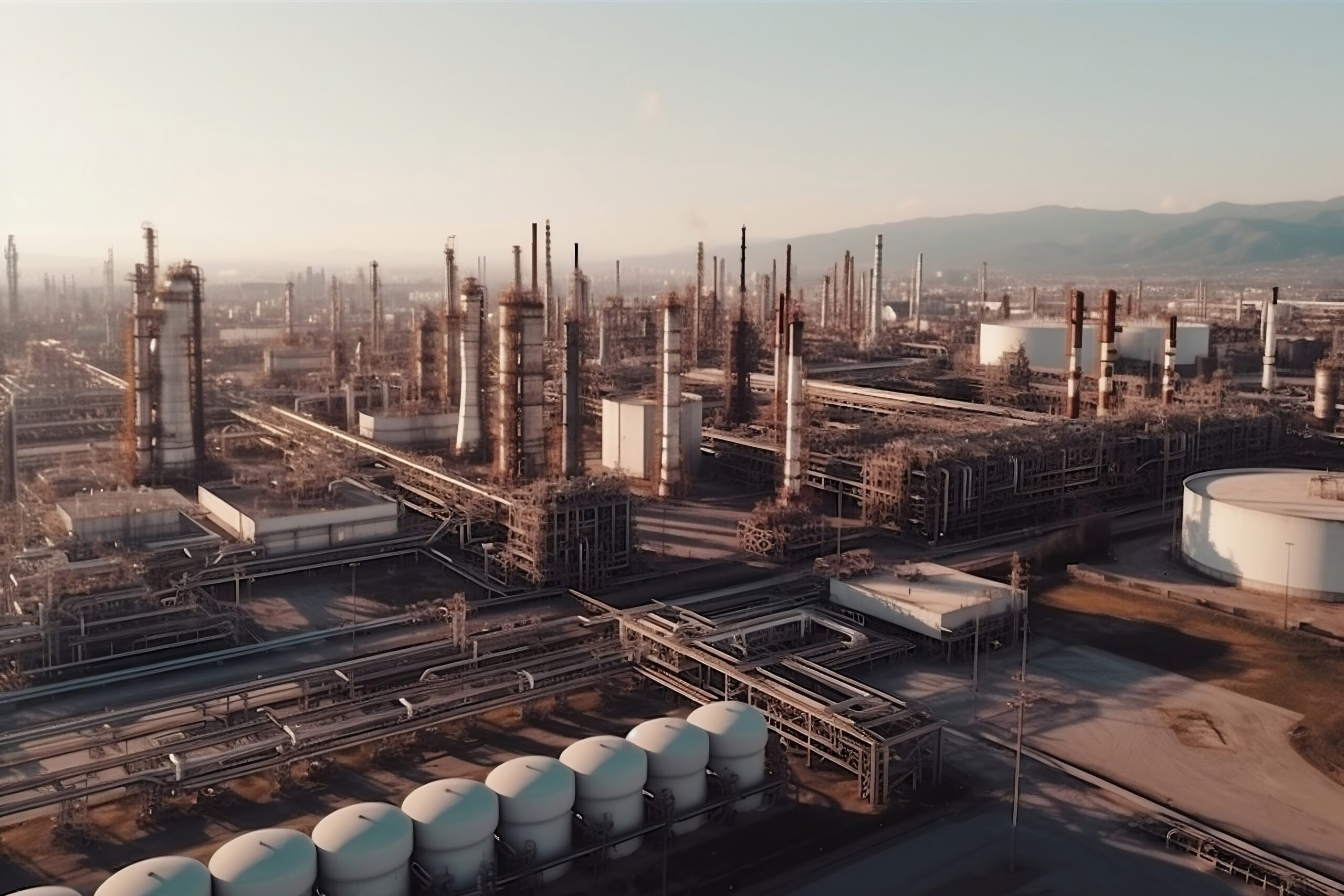 Large Refinery Complex With Lots Pipelines Daylight Generative Ai Scaled 