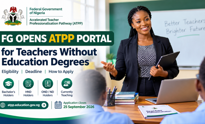 ATPP 2026 Application Portal: FG Teacher Training